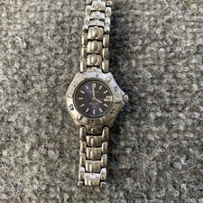 Bulova Marine Star Womens Quartz Watch Blue Dial Analog Date - Needs New Battery