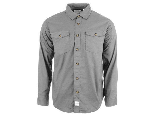 МУЖСКАЯ РУБАШКА С ДЛИННЫМ РУКАВОМ EDDIE BAUER LICENSE TO WILL - РАЗМЕР МУЖСКОЙ M - CLOUD GREY 7590₽