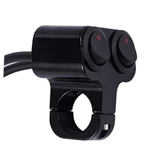 Waterproof Motorcycle ATV 7/8″ Light Bar Switch，Handlebar Double head B black