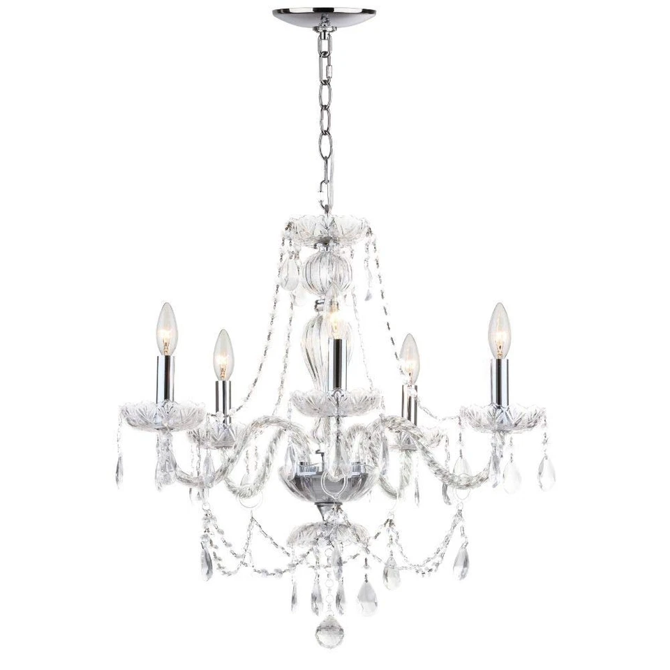 Colección Iluminación Jingle Tradicional Shabby Chic Granja Cromo Cristal 2... Foto 2 de 4