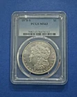 1878 S Morgan Dollar IMPRESSIVE FROSTY PCGS MS63 GEM PL OBVERSE High BU Grade $