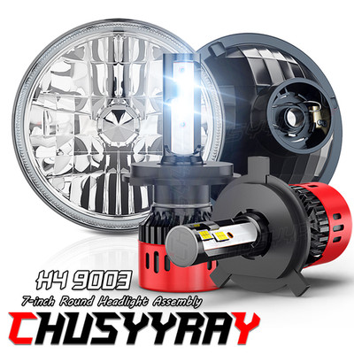 2x 7-inch Round Led Headlight High-Low Beam for Chevrolet C10 Pickup c20 C30