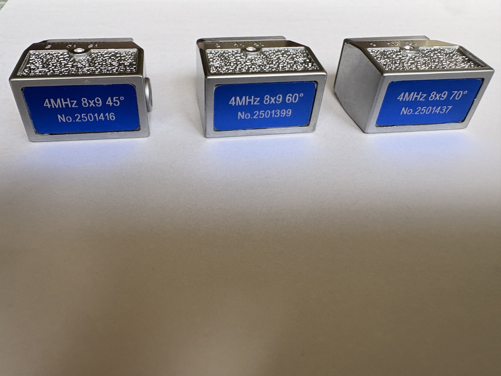 3 Rigor Angle Transducer Probes 45/60/70° 4MHz