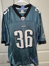 Philadelphia Eagles #36 Reebok NFL Football Green Jersey Blank Nameplate Large