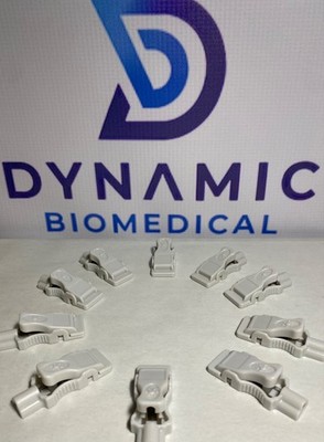 10x Universal EKG Alligator Clip Electrodes   ECG Lead Adapter 3mm 4mm Reusable