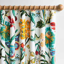Topfinel 90 Inches Long Butterfly Flower Patterned Curtains Aesthetic Pretty