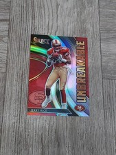 JERRY RICE 2020 SELECT FOOTBALL UNBREAKABLE SILVER PRIZM CARD. 49ERS.