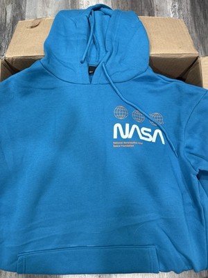 Size Medium Nasa Hoodie (blue/orange) Color Way Brand New Woth Tags!!