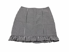 Art Class Girls XL 14 Black White Gingham Ruffle Hem Skirt Target