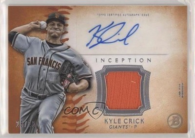 2015 Bowman Inception Relics Orange 25/25 Kyle Crick #IAR-KC Auto 2t7