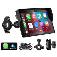 5" Waterproof Motorcycle Navigator Portable Wireless Carplay Android Auto Screen