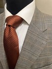 NWOT Tommy Hilfiger Glen Plaid Sport Coat Blazer Jacket Brown Men 46R — photo 1