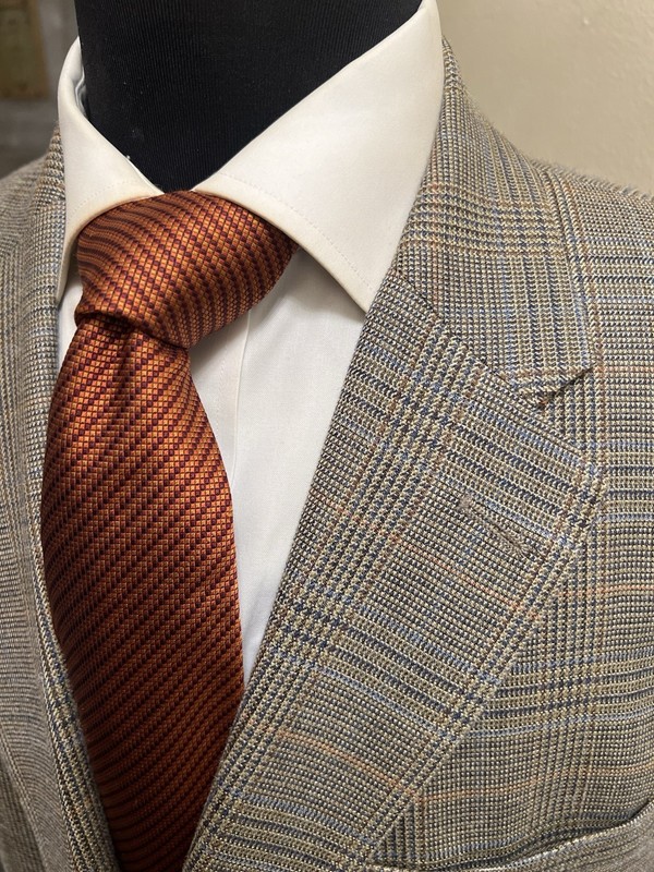 NWOT Tommy Hilfiger Glen Plaid Sport Coat Blazer Jacket Brown Men 46R