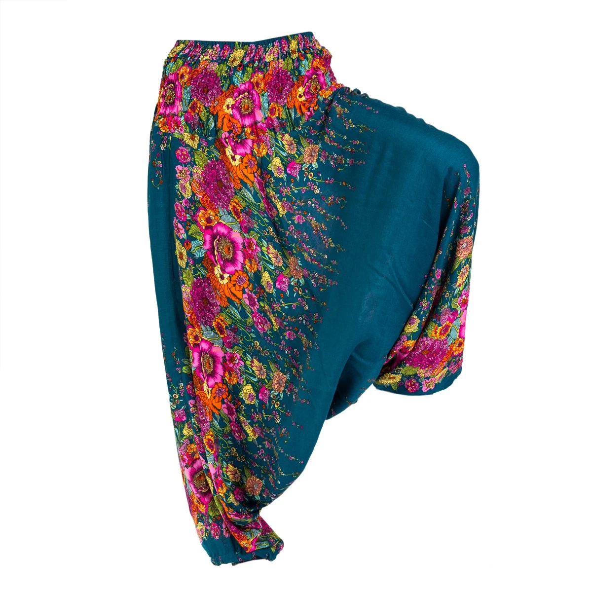 Pantalon Aladin Couleur Pétrole - Taille Unique - Neuf Avec étiquettes - Idéal Pour Un Style Décontracté