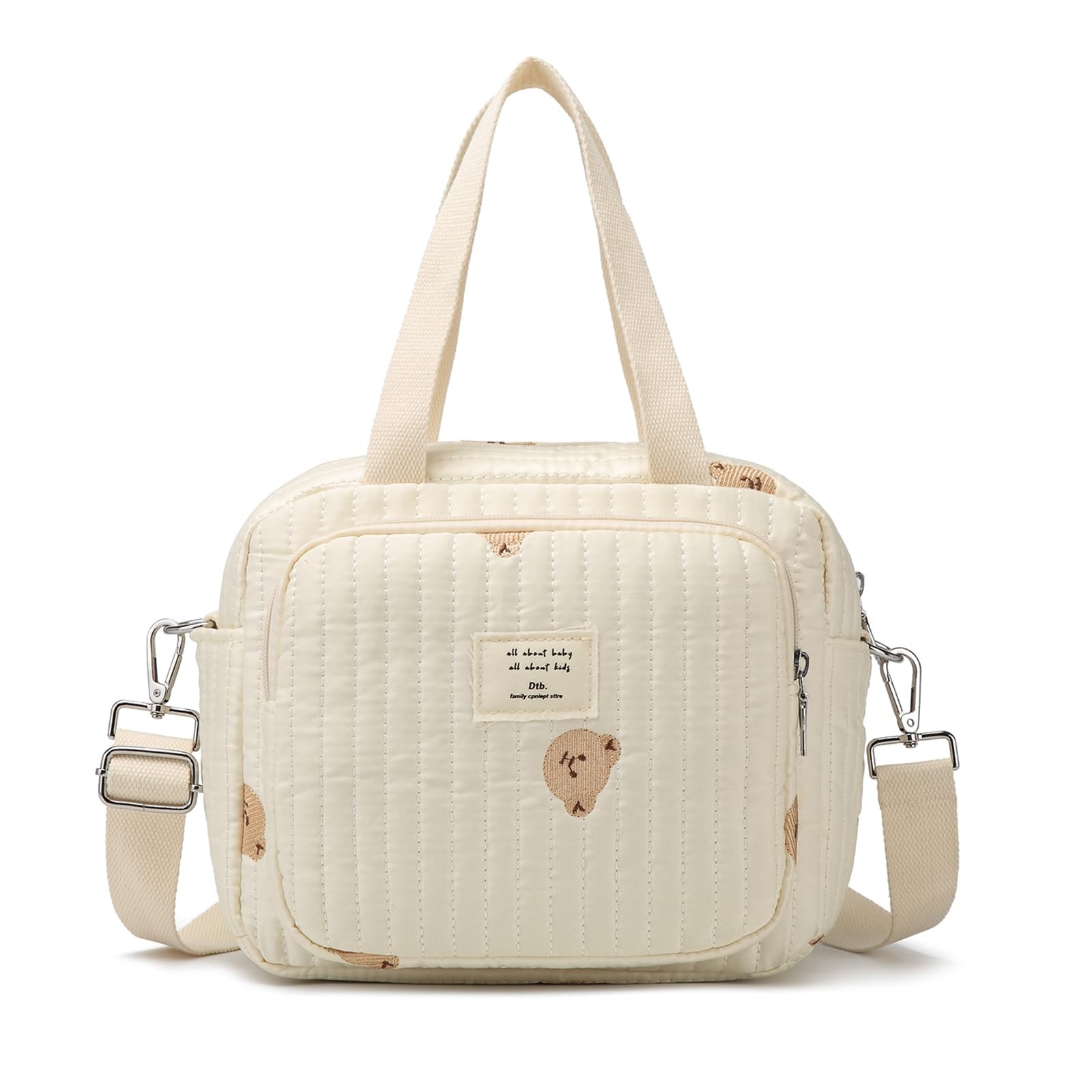 Small Diaper Bag Tote, Crossbody Diaper Bag Mini Purse with 7 Pockets, Travel...