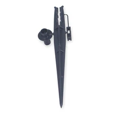 RAIN BIRD TS25-10PS2 Tubing Stake,1/4 In,Blk,Plstc,PK10 2EMC4
