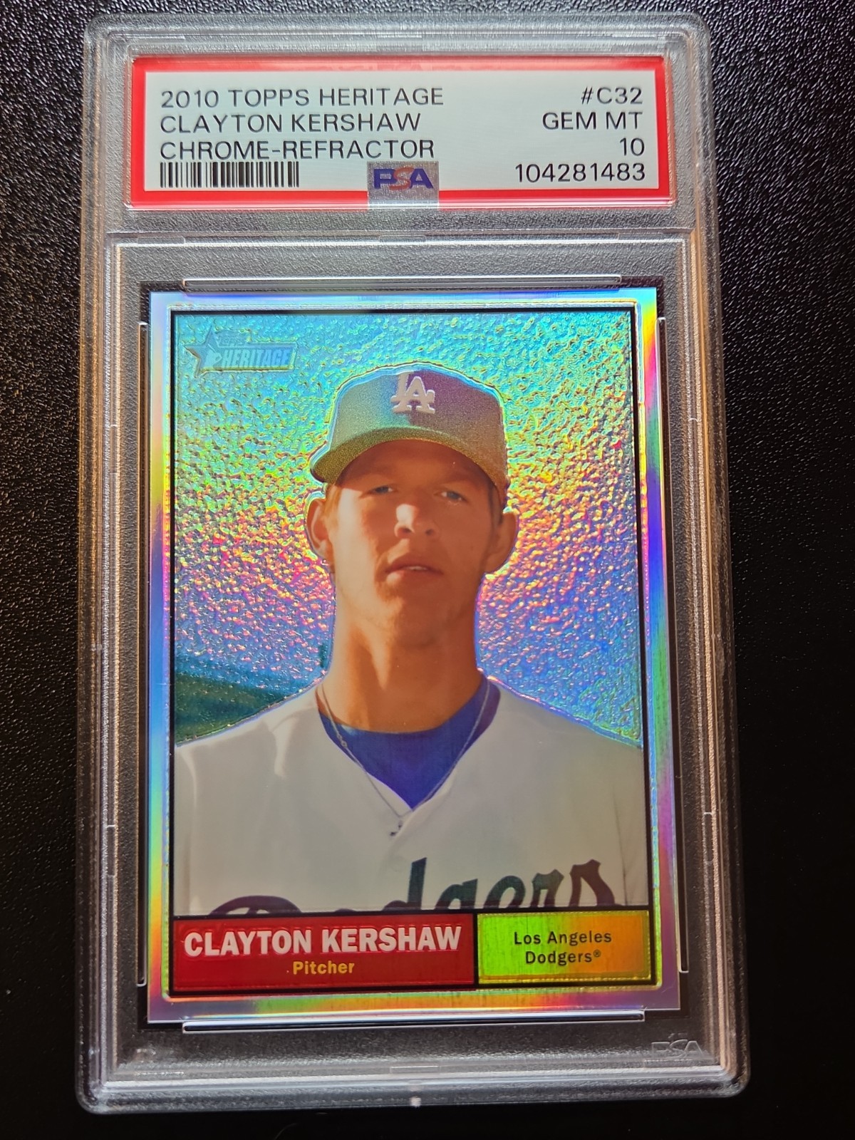 2010 Topps Heritage - Chrome Clayton Kershaw #C32 Refractor /561 PSA 10