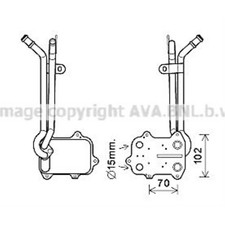 Ölkühler 128x85x37 für VW Golf VI 5K1 1K1 5M1 521 Audi A3 Sportback 8PA 8P1