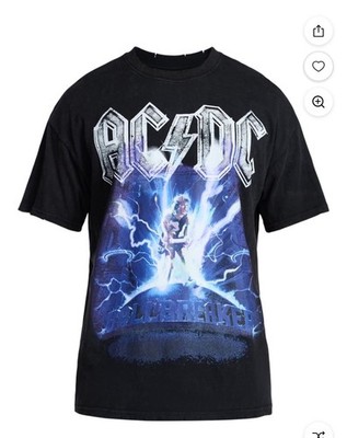 vintage ac dc t shirt 90s new med