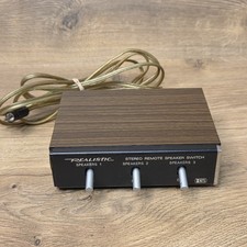 Vintage Realistic Stereo Remote Speaker Switch 40-125A Screw-in - Woodgrain