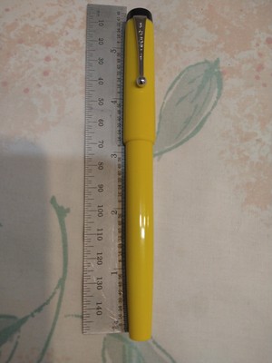 Big Red Yellow Mandarin Parker Ball Point Pen USA Made New