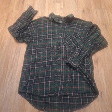 Vtg Y2K Mens Moose Creek Flannel Shirt Heavy Hunting Cabin Lumberjack Outdoor