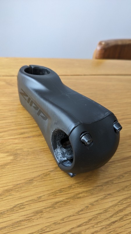 Zipp SL Sprint Carbon Stem 90mm  1-1/8 12 Degree Rise/Drop