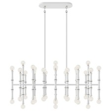 Robert Abbey Kane 42Lt Pendant, Matte Daisy/Polished Nickel Accents - MDY78
