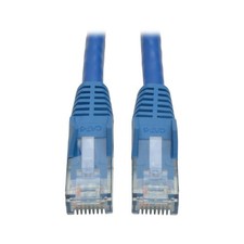 Image of Tripp Lite Cat6 RJ45 Ethernet Cable RJ45 4.57M Gigabit Snagless UTP N201-015-BL