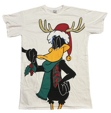 Daffy Duck Vintage 1994 Flirts T-shirt Christmas Holiday Single Stitch NOS Adult