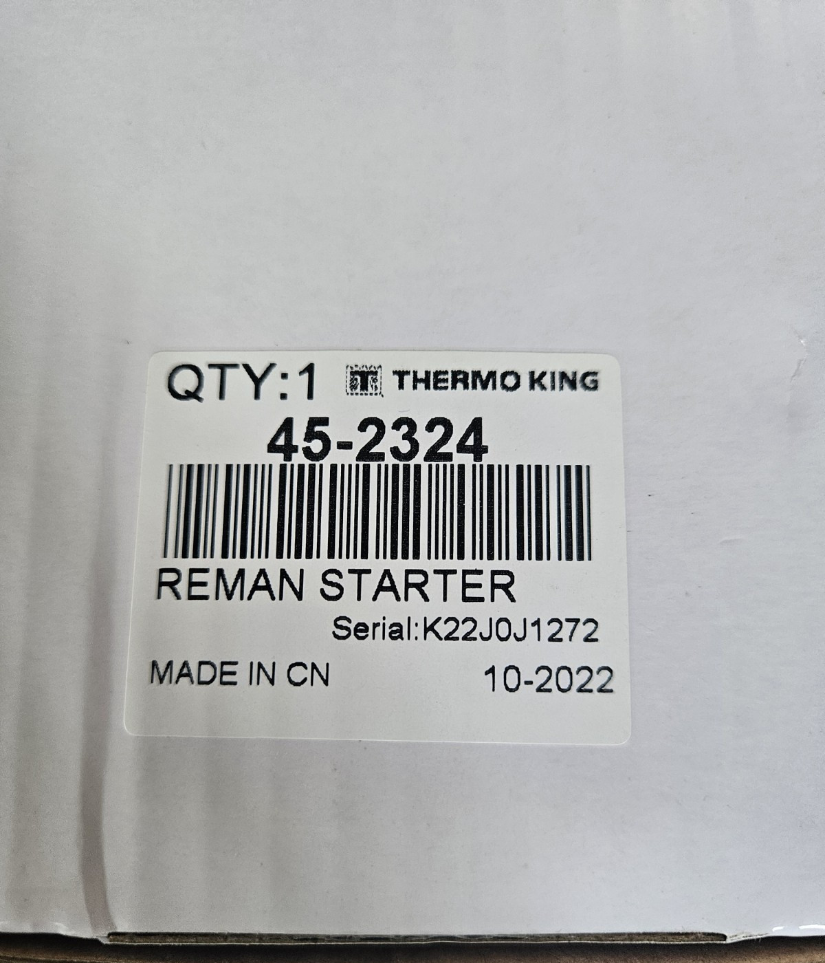 Genuine Thermo King 45-2324 Starter 452324 Electric Industrial Motor Drive Box