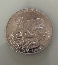 Post Cereal Age of the Dinosaur Triassic Era Tyrannosaurus rex 1988 Coin Token