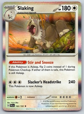 Slaking Holo 162/193 SV02: Paldea Evolved Rare MP