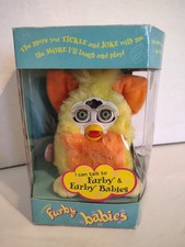 Furby Babies Yellow Green Eyes Model 70-940 in Box Vintage 1999 - Tested Works