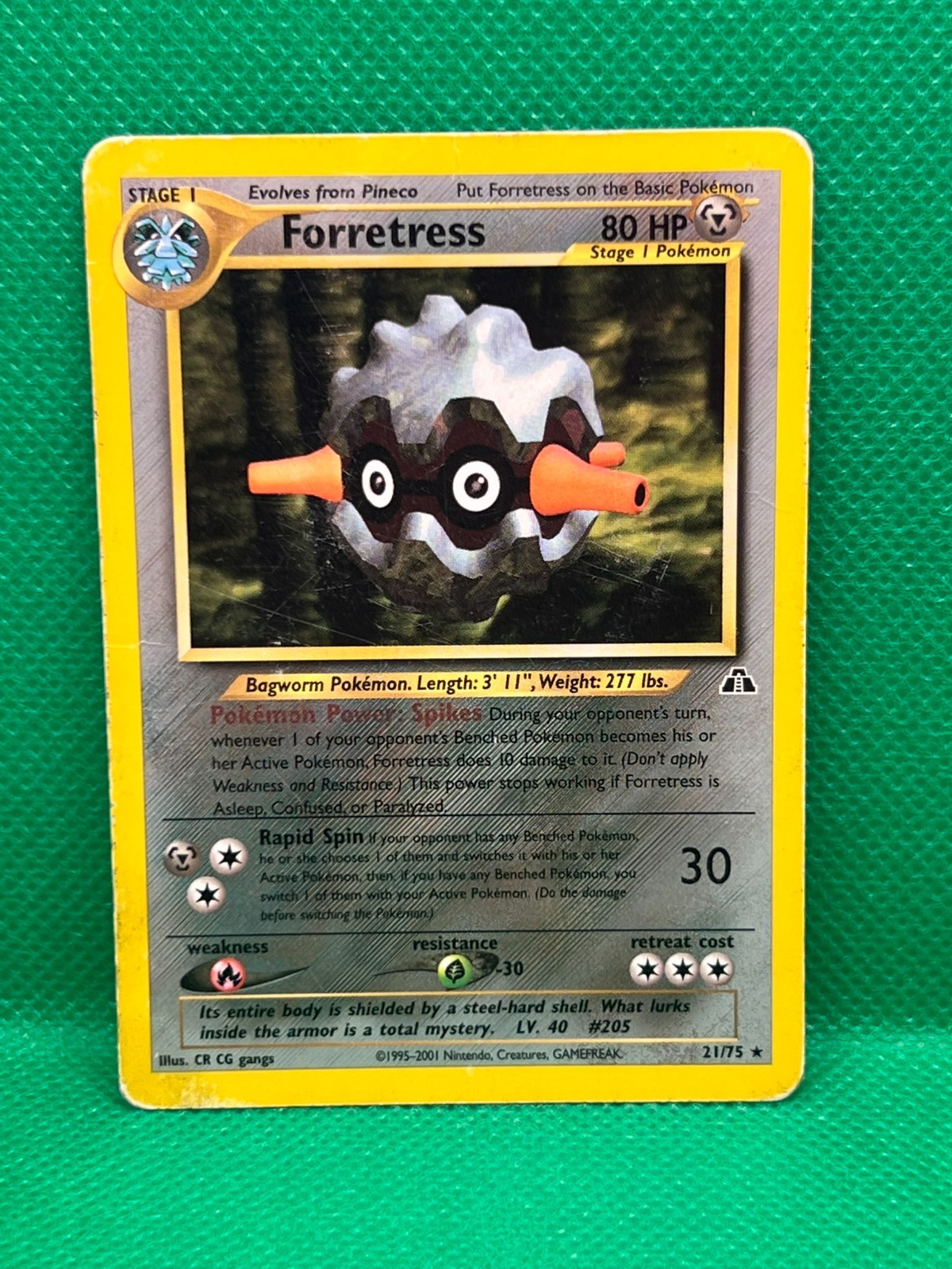 Pokémon Tcg Forretress 21/75 Neo Discovery Non Holo