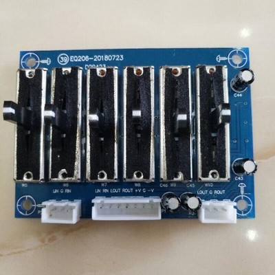 6-Band Stereo Two Channel EQ Equalizer Effects Adjustable Audio Tone Board