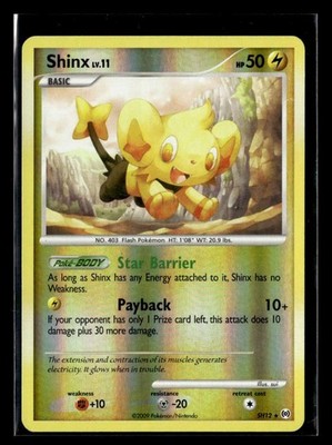 2009 Pokemon Arceus Shiny Shinx Reverse Holo Rare #SH12 U8342