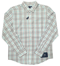 George 11907 NEW Men's Plaid Classic Fit Stretch Poplin Shirt
