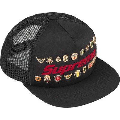 Supreme Pins Mesh Back 5 Panel Hat SS26 Black Brand New | eBay