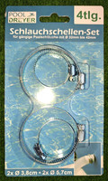 ⭐Schlauchschellen-Set⭐Rohrschelle/Schlauchklemme 4-Teilig⭐Neuware/Ovp⭐
