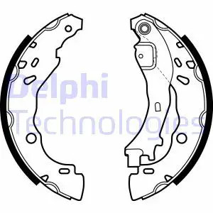 DELPHI LS1975 Ganasce Freno - Immagine 2