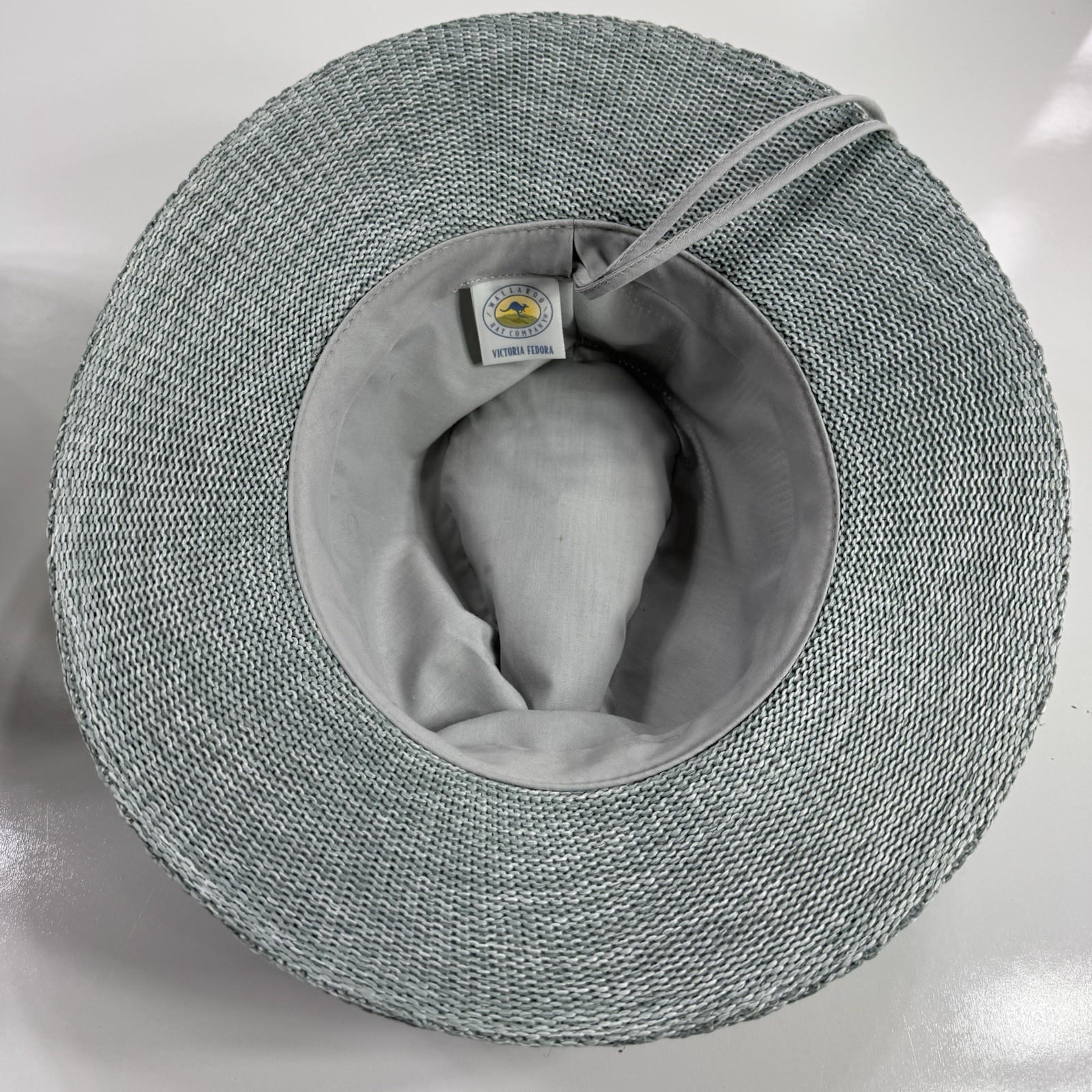 Wallaroo Vitoria Fedora Hat Adjustable Light Grey… - image 5