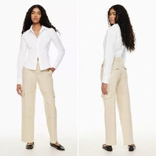 Wilfred Free Maeve Cargo Pants Size 2 Garment Dyed Birch Aritzia Beige Cream