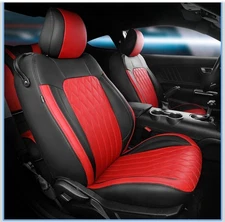 Custom for Ford Mustang Coupe Seat Covers 2015-2023 - Custom Leather Full Set