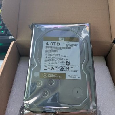 NEW Western Digital Gold 4TB Enterprise HDD   Datacenter Grade Reliability