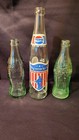 3 Vintage Soda Bottles 1923 Coke , Vintage Coke And 1 1976 Pepsi — photo 1
