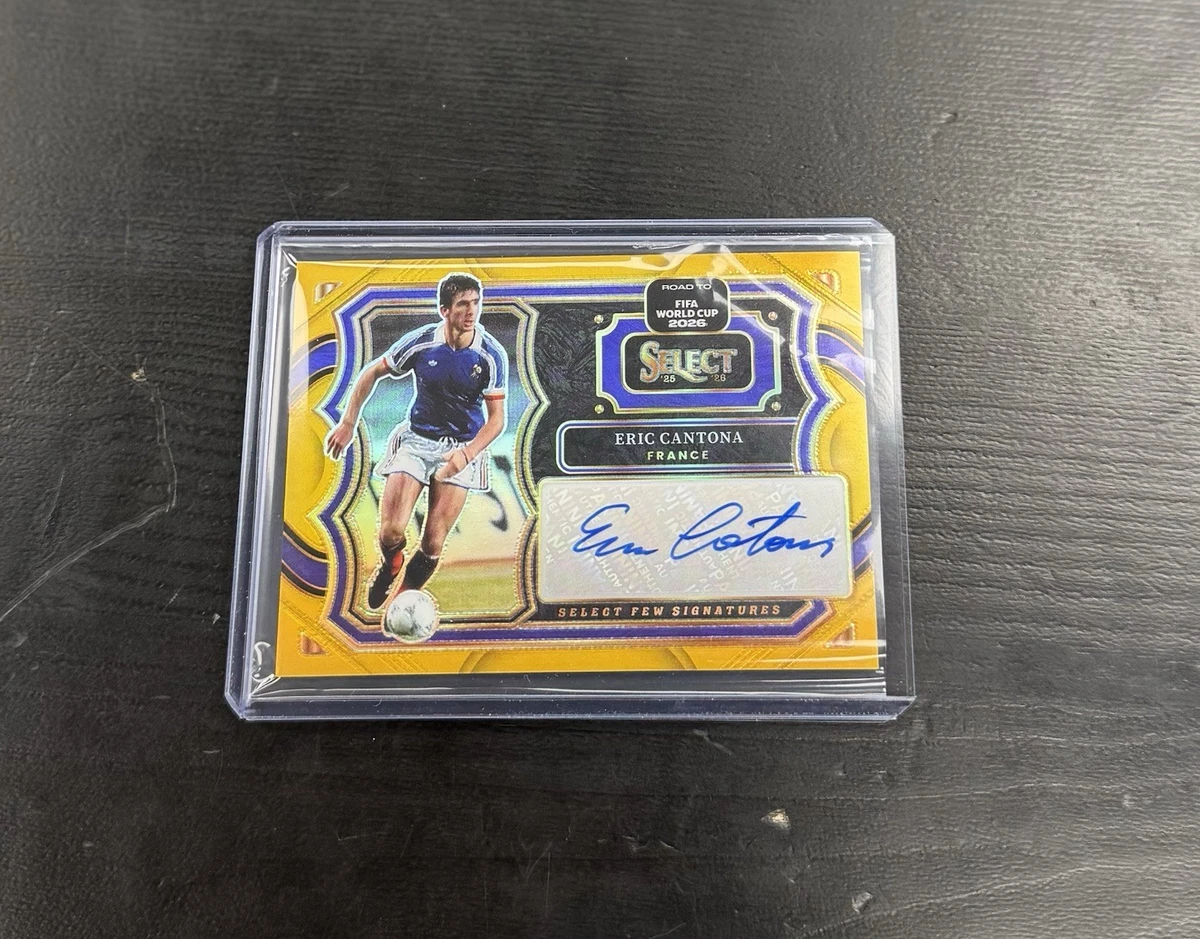 Eric Cantona Soccer Autographed Sports Trading Cards & Accessories