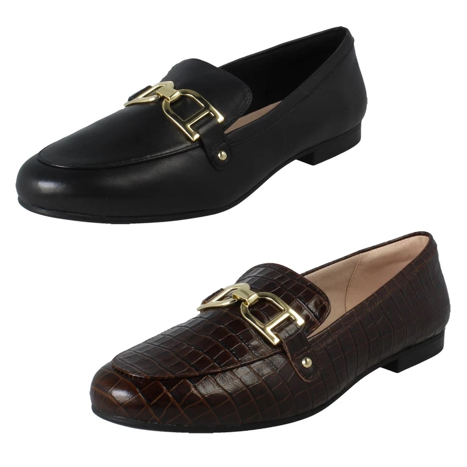 Clarks Mocassins En Cuir À Détails Boucle, Tamna Trim - Photo 1/1