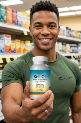 Krill Oil with Astaxanthin Extra Strength 2000 MG Softgels;