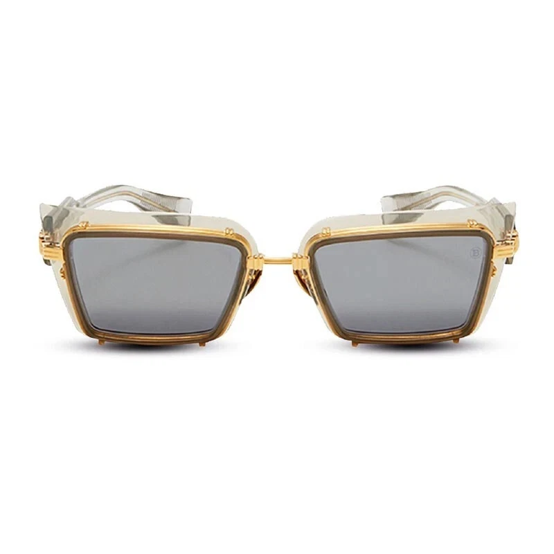 NUEVAS GAFAS DE SOL BALMAIN ADMIRABLES BPS-130B UNISEX GRIS CRISTAL/DORADO/100% AUTÉNTICAS Foto 2 de 4